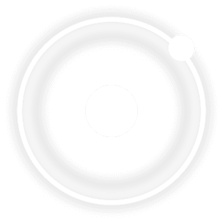 Transparent light Helios orbital guidance mark for dark surfaces.